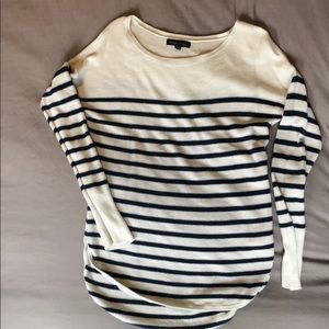 Banana Republic Navy and off white sweater